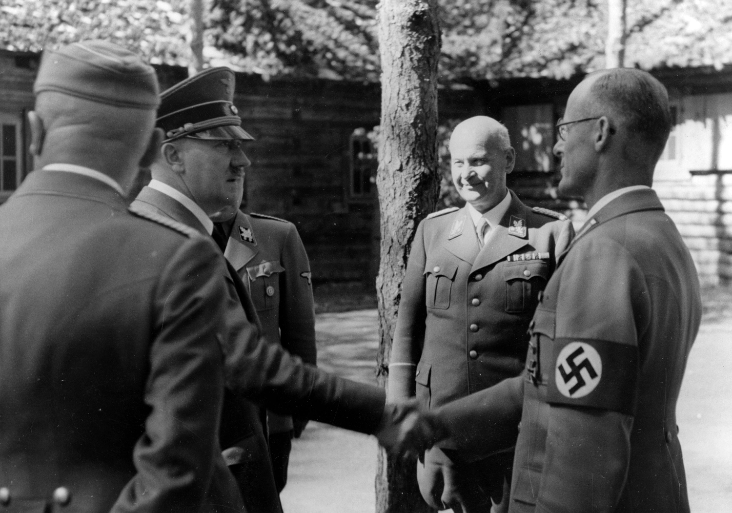 Adolf Hitler meets Otto Thierack and Kurt Rothenberger in Führerhauptquartier Werwolf  